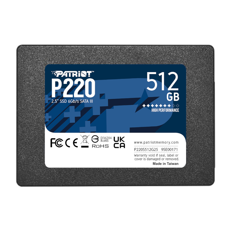 P220S512G25_wr_01.jpg Patriot P220 512GB 2.5" SSD - Image 1