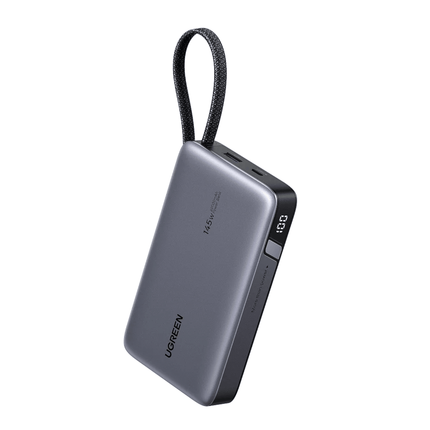 PB551-55992B_UGREEN_Nexode_145W_20000mAh_Power_Bank_w_wr_01.png UGREEN Nexode 145W 20000mAh Power Bank with built-in USB Type-C Cable - Image 1
