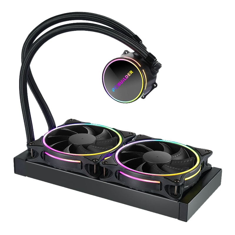 PCB-LC-HYDRO-C240_wr_02.jpg PCBuilder Hydro Chill 240MM AIO Liquid CPU Cooler ARGB - Image 1