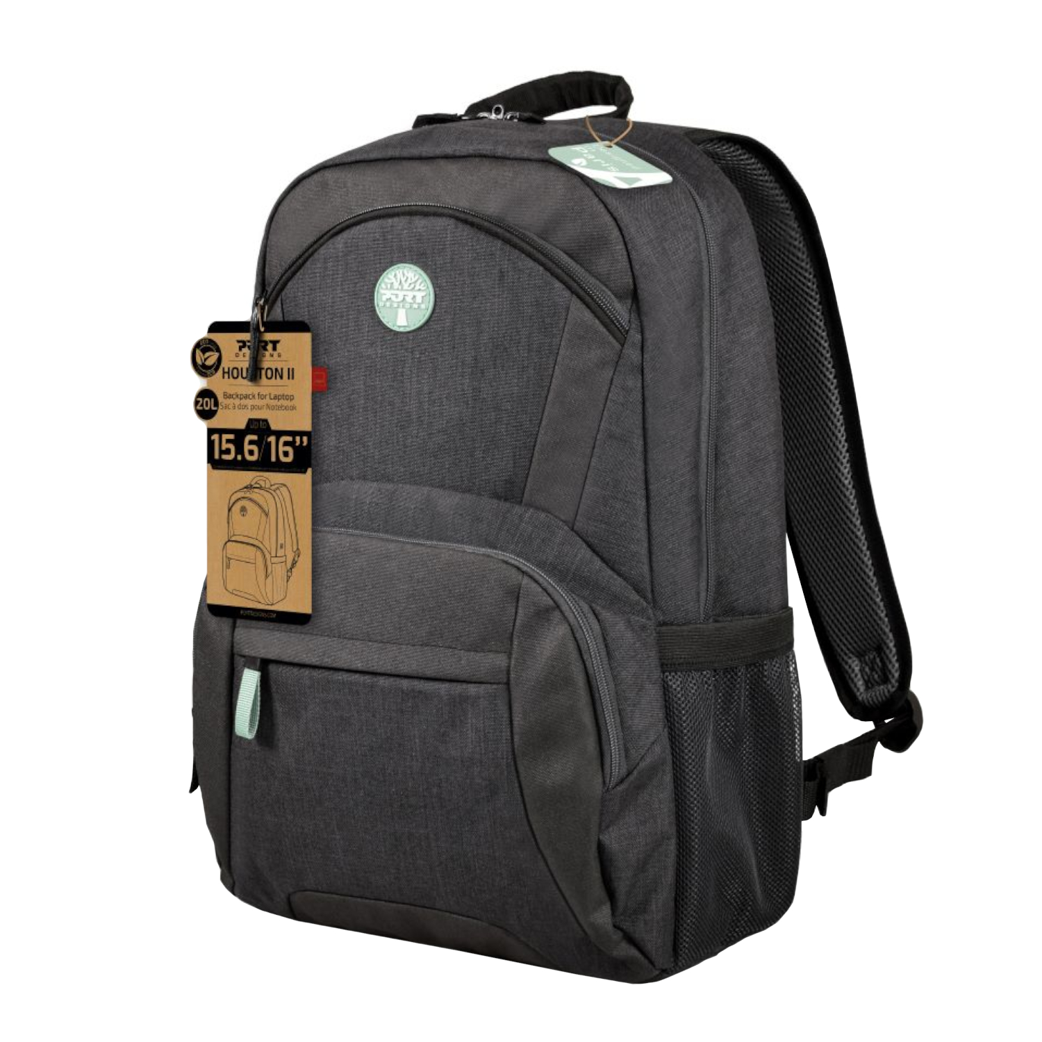 PORT_110265-E_wr_01a.jpg Port Designs Houston II ECO 15.6" Laptop Backpack - Image 1