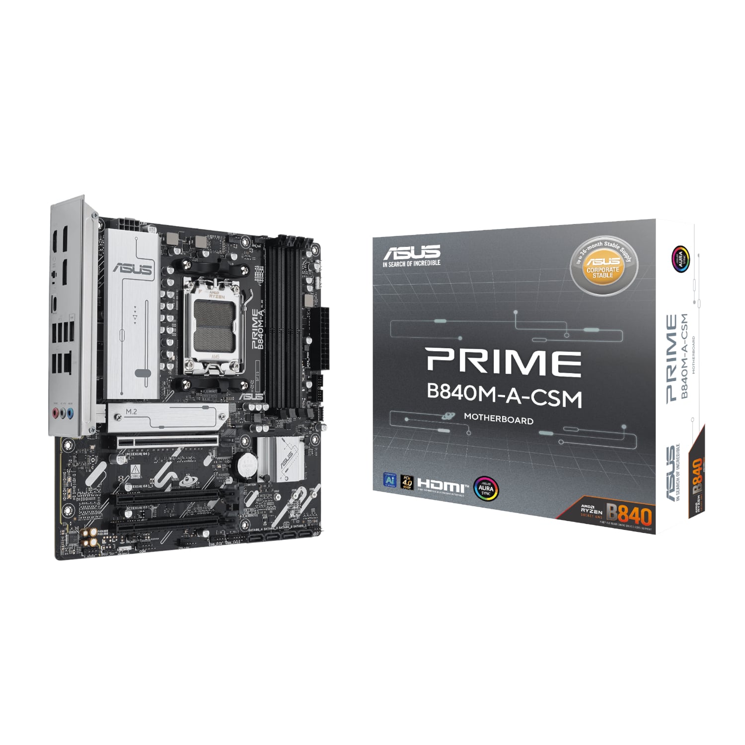 PRIME-B840M-A-CSM_Asus-PRIME-H840M-A-CSM-AM5-Micro-ATX-Motherboard-E28093-Black_wr_01.jpg Asus PRIME B840M-A-CSM AM5 Micro ATX Motherboard - Image 1