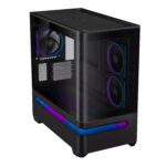 Asus Prime AP202 ARGB Curved Tempered Glass Micro-ATX Chassis – Black - Image 4