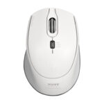 Port Connect Silent 1600DPI 3 Button Wireless Mouse - White