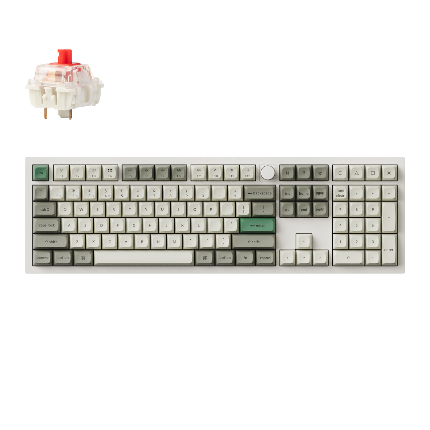 Q6M-P1_Keychron-Q6-Max-QMK-VIA-Wireless-Custom-Mechanical-Keyboard-KSA-Gateron-Red-Jupiter-Switches-Shell-White_wr_01.jpg Keychron Q6 Max QMK/VIA Wireless Custom Mechanical Keyboard KSA Gateron Red Jupiter Switches - Shell White - Image 1