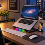 REDRAGON Dual USB 5 Fan RGB Gaming Notebook Stand - Image 6
