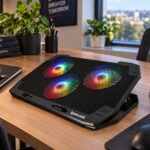 REDRAGON Dual USB 3 Fan RGB Gaming Notebook Stand - Image 5