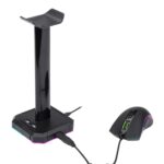 Redragon HA300 Scepter Pro RGB Headset Stand with USB Hub (4 x USB 2.0, RGB Lighting) - Image 2