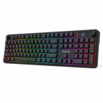 Redragon RM104 PRO VOLCANO RGB Wireless Membrane Gaming Keyboard - Black - Image 3