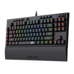 Redragon K588 RGB Pro BROADSWORD TKL Mechanical Wired Gaming Keyboard - Black - Image 2