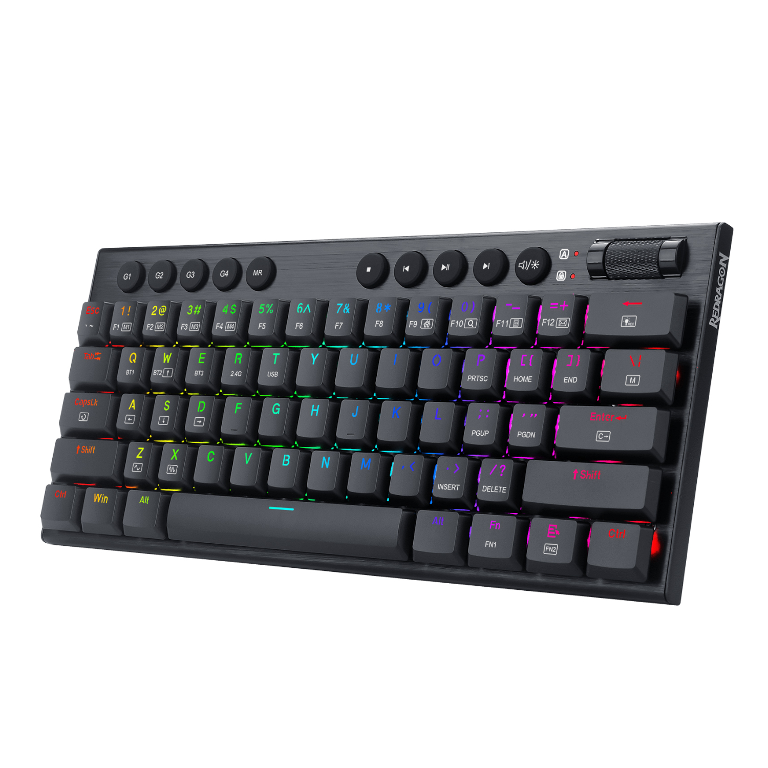 RD-K632-RGB_Redragon-K632-NOCTIS-60-RGB-Wired-Gaming-Keyboard-E28093-Black_wr_01a.jpg REDRAGON Horus Mini 61Key Red Switch RGB Low Profile Gaming Mechanical Keyboard - Black - Image 1