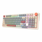 Redragon EISA 100 Retro RGB Wireless Mechanical Keyboard - Cream/Grey - Image 4