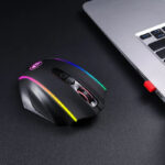 REDRAGON PERDICTION 4 12400DPI RGB MMO Ergo Gaming Mouse - Black - Image 6