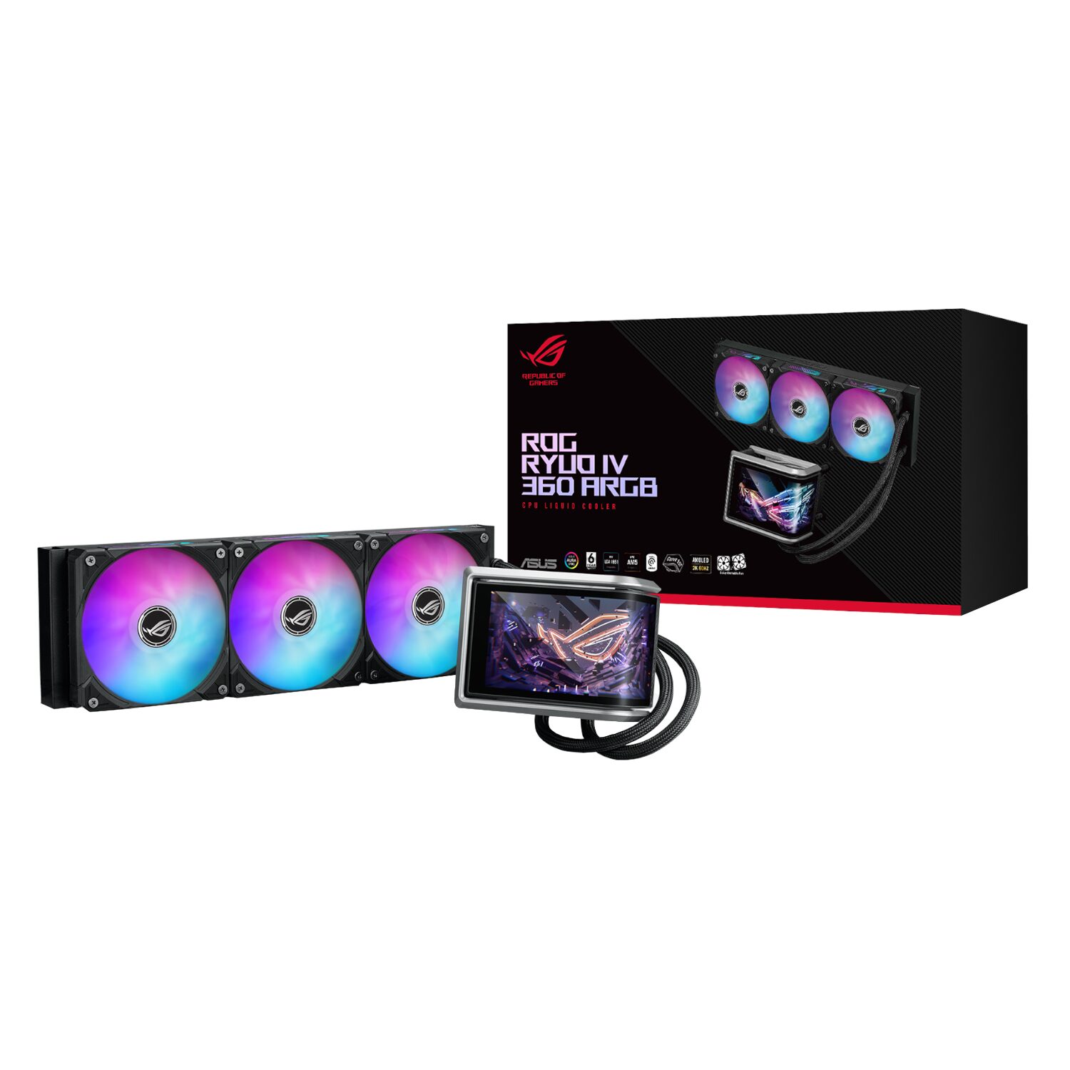 ROGRYUOIV360ARGB_ASUS_ROG_RYUO_IV_360_ARGB_Liquid_CPU_Coo_wr_01.jpg ASUS ROG RYUO IV 360 ARGB Liquid CPU Cooler - Image 1