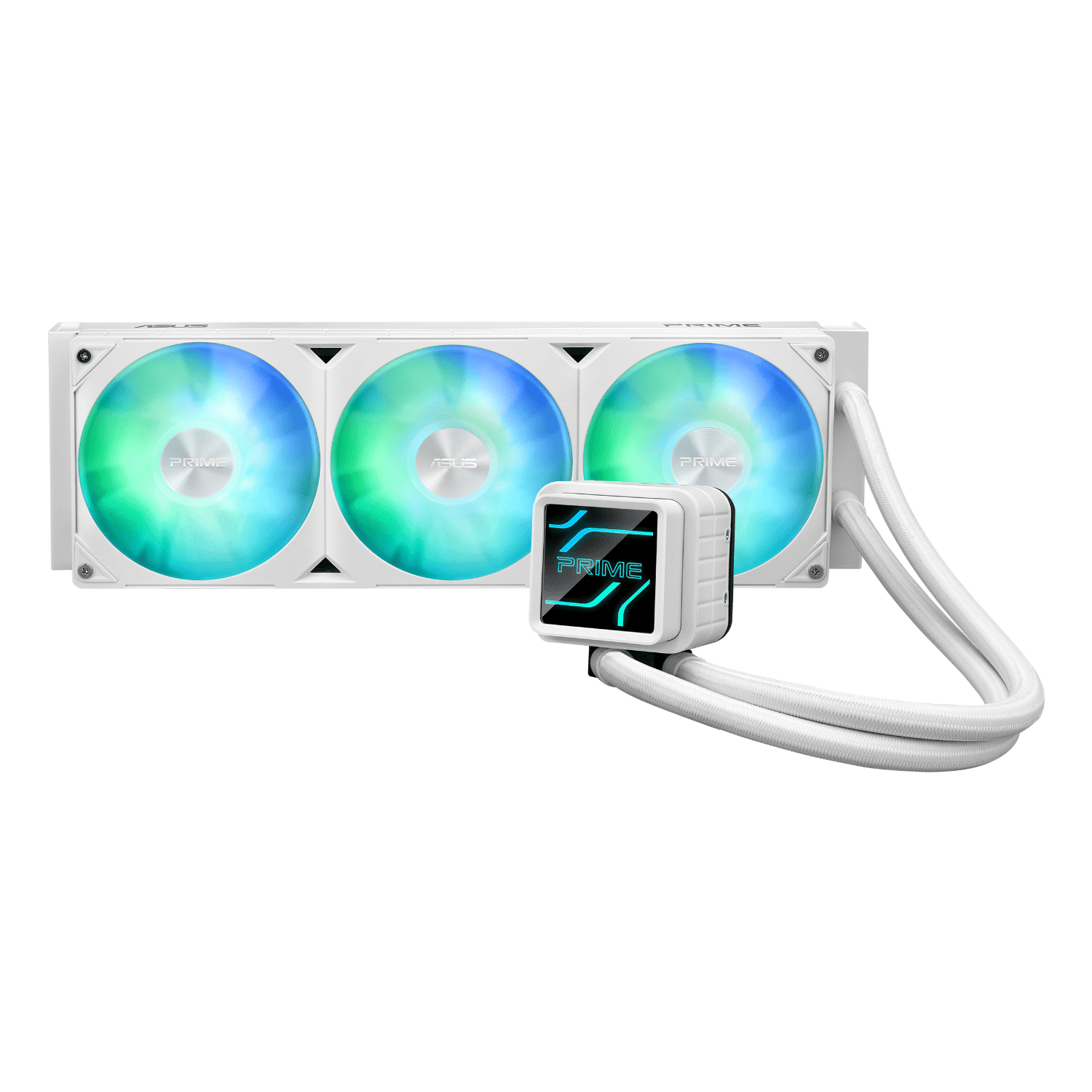ROGSTRIXLCIII360ARGBLCDWH_ASUS_Prime_LC_360_ARGB_White_Edition_360_wr_01.png ASUS Prime LC 360 ARGB White Edition 360MM Liquid CPU Cooler - Image 1