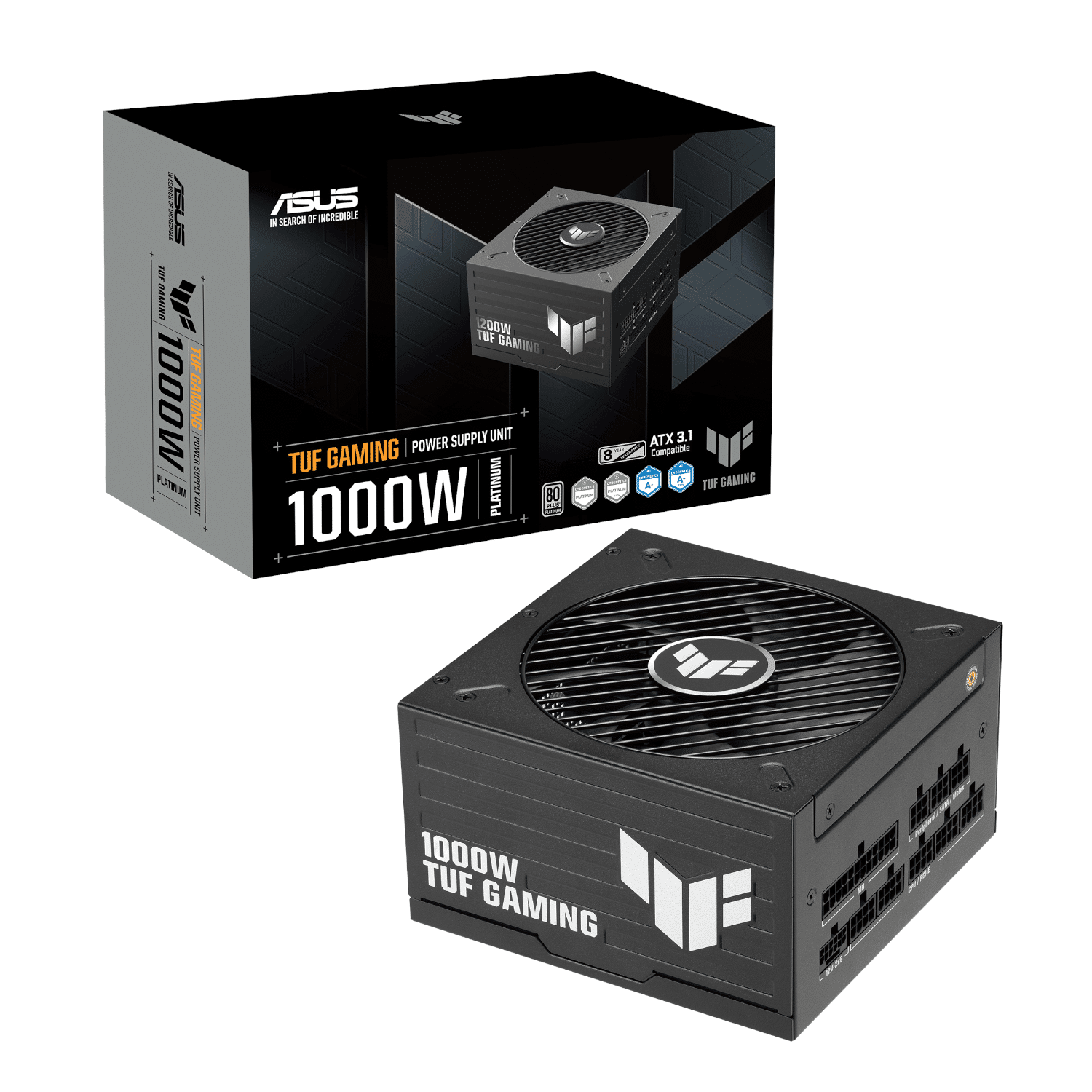 TUF-GAMING-1000P_ASUS_TUF_Gaming_1000W_80_PLUS_Platinum_A_wr_01.png ASUS TUF Gaming 1000W 80 PLUS Platinum ATX 3.1 Modular Power Supply - Image 1