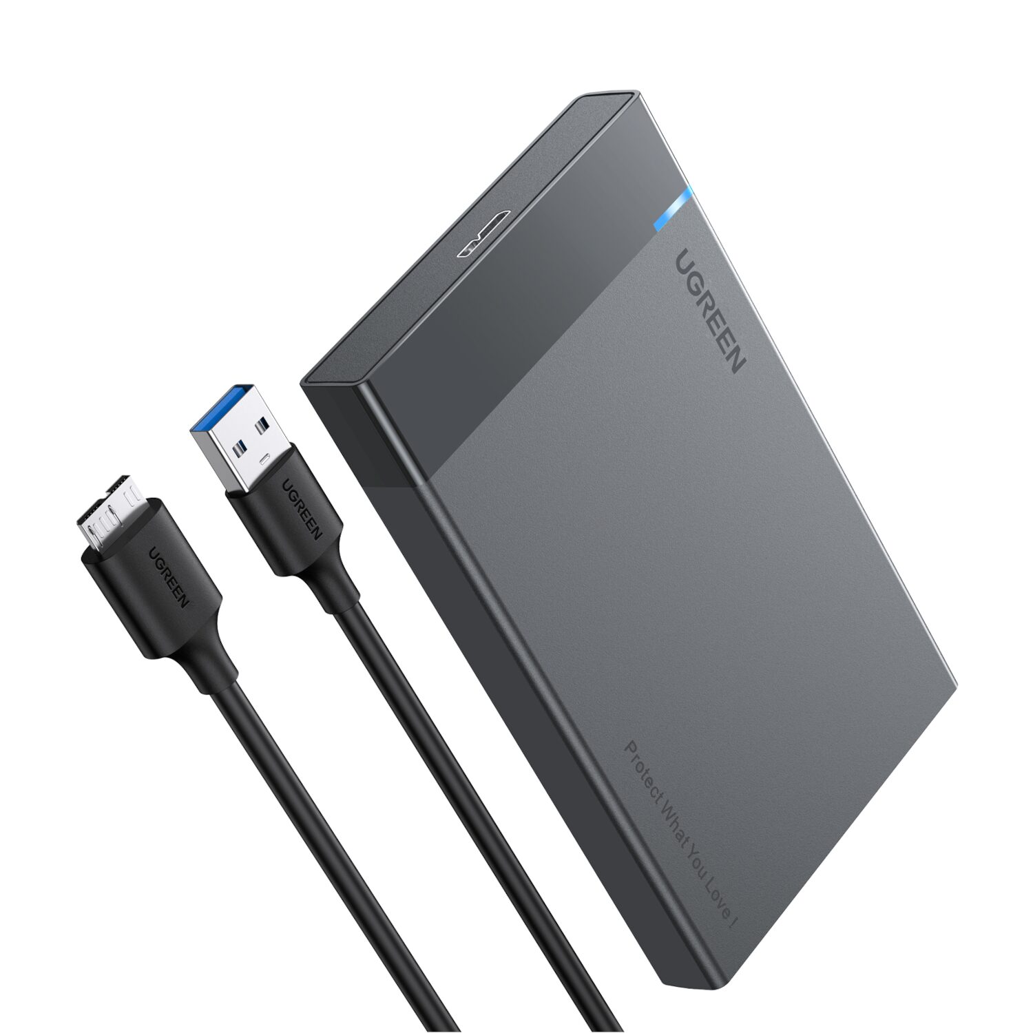 US221-30847-wr-01.jpg UGREEN 2.5'' SATA Hard Drive USB 3.0 Enclosure, UASP, 6Gbps - Image 1