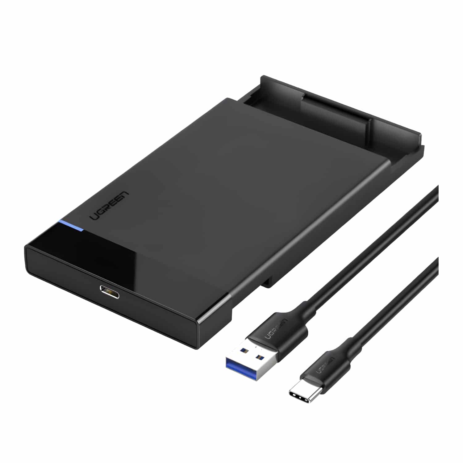 US221-50743_UGREEN-2.5-INCH-HDD-ENCLOSURE-TYPE-C_wr_03.jpg UGREEN USB Type-C 2.5" SATA III External Hard Drive Enclosure - Image 1