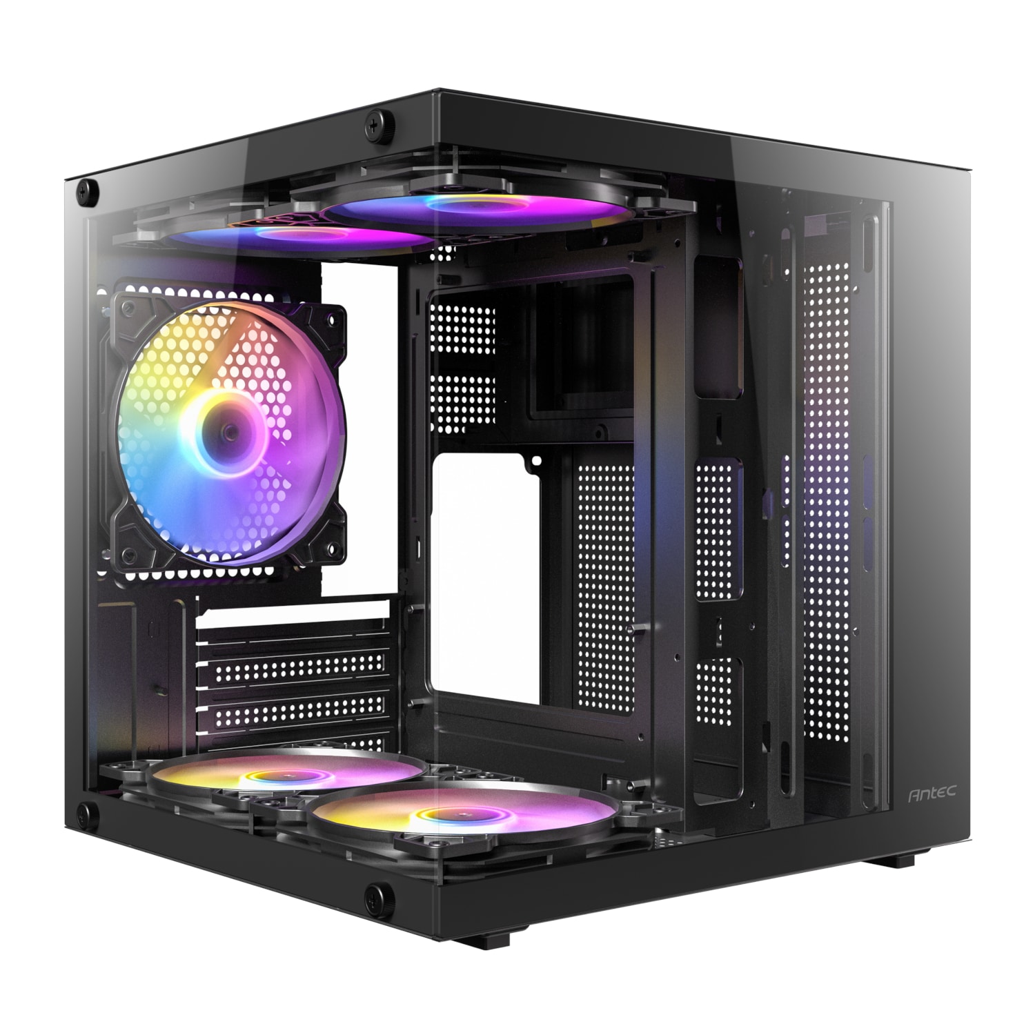 VCX10M-ARGB_Antec-VCX10M-ARGB-M-ATX-Mini-Tower-Gaming-Chassis-E28093-Black_wr_01a.jpg Antec VCX10M ARGB Micro-ATX | ITX Mini-Tower Gaming Chassis - Black - Image 1