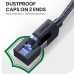UGREEN Cat8 Nylon Braided Ethernet Cable - 40Gbps with Modular Plugs - 2m - Image 4